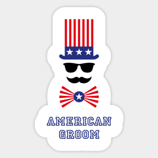 American Groom (Stag Party) Sticker